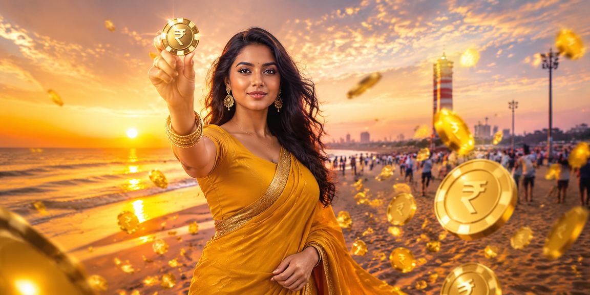 Golden coins jackpot concept representing online casino rewards